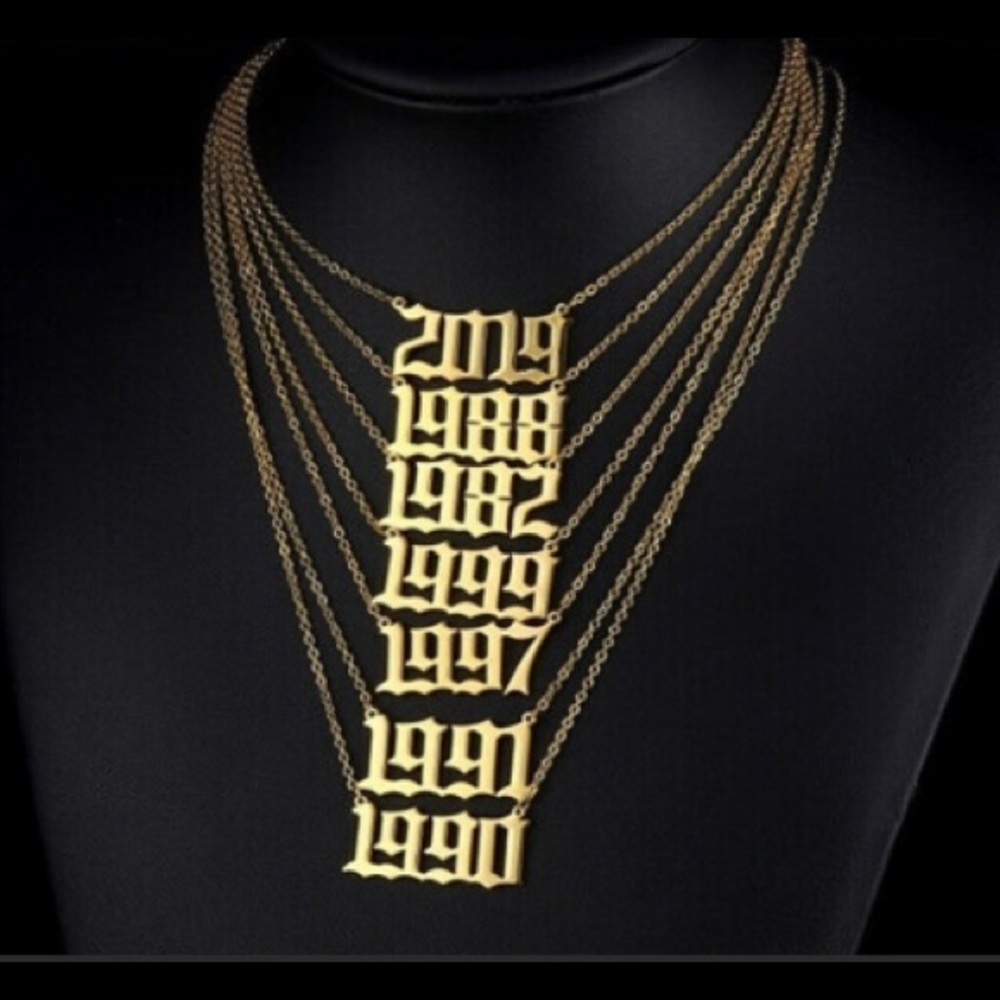 Year necklace 90 &99